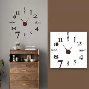 DIY Modern Die-Free Wall Clock