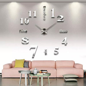 DIY Modern Die-Free Wall Clock