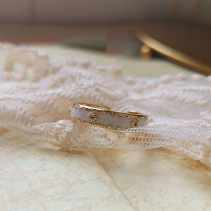 Vintage Enamel Open Ring