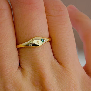 Starry Zodiac Diamond Ring