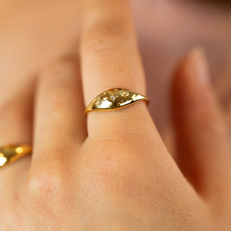 Starry Zodiac Diamond Ring