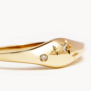 Starry Zodiac Diamond Ring