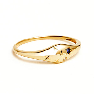 Starry Zodiac Diamond Ring