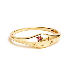 Starry Zodiac Diamond Ring