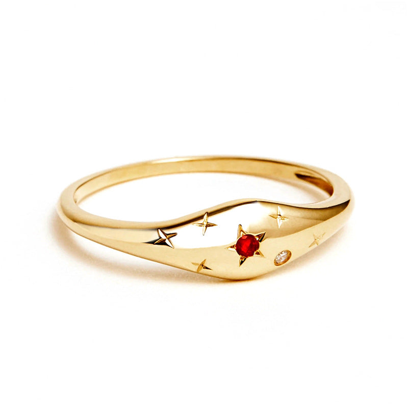 Starry Zodiac Diamond Ring