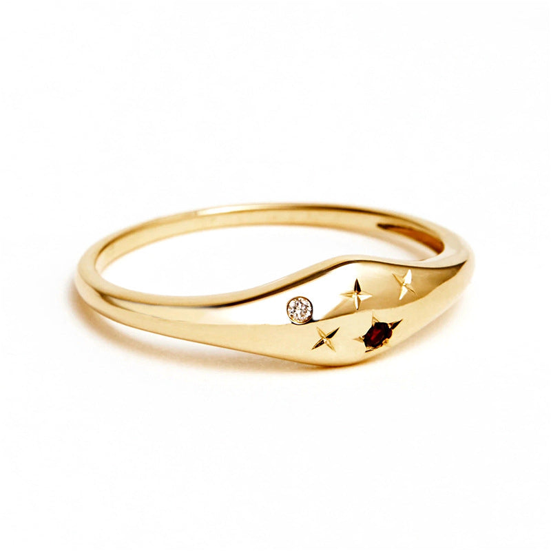 Starry Zodiac Diamond Ring