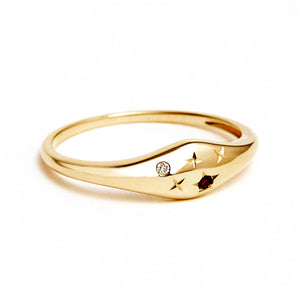 Starry Zodiac Diamond Ring