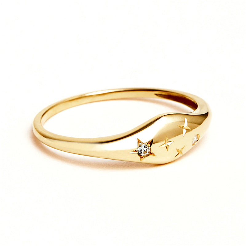 Starry Zodiac Diamond Ring