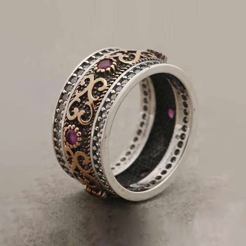 Antique Boho Gemstone Ring
