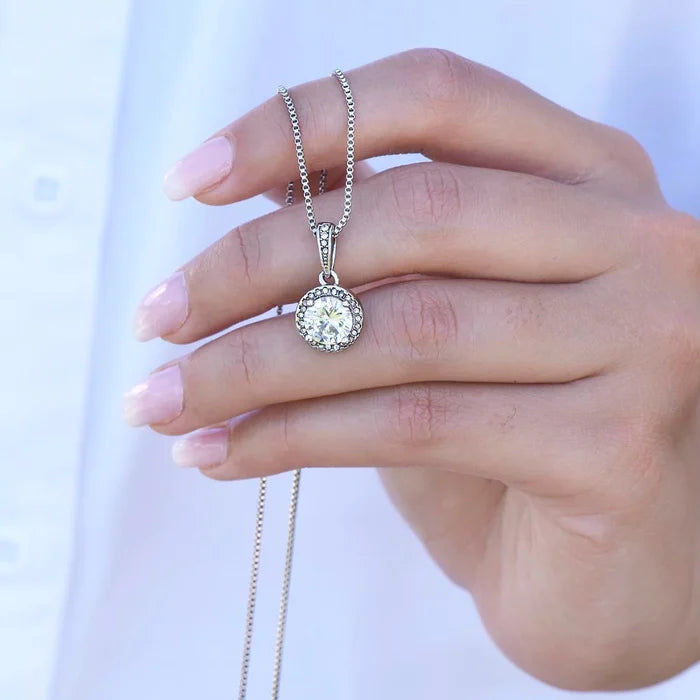 To My Soulmate Sparkling Round Created Necklace