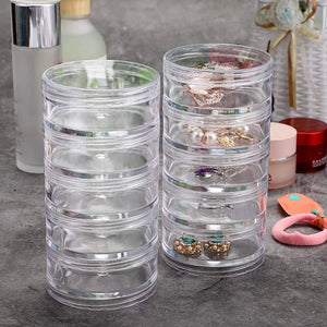 5 Connected Transparent Sealed Bottles