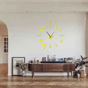 DIY Modern Die-Free Wall Clock