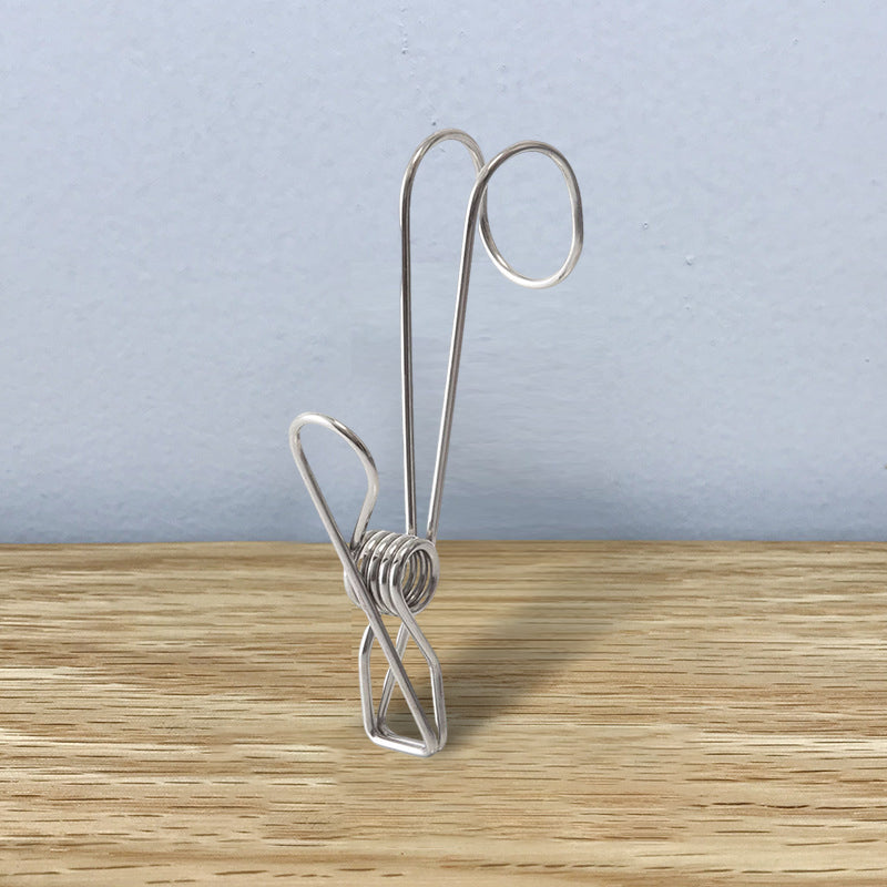 Stainless Steel Clothes Pins Hook Clip (1SET/10PCS)