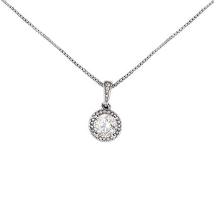 To My Soulmate Sparkling Round Created Necklace