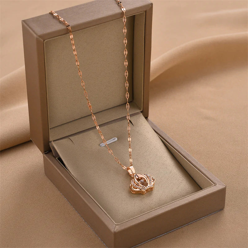 Shining Crown Necklace for Women