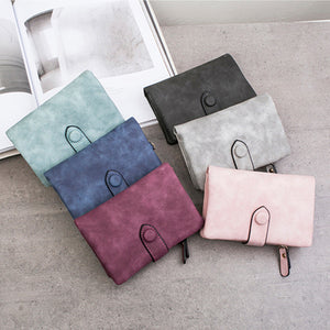 Small Trifold Leather Wallet For Women
