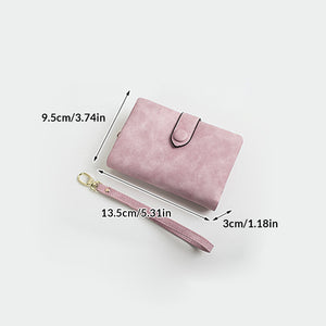 Small Trifold Leather Wallet For Women