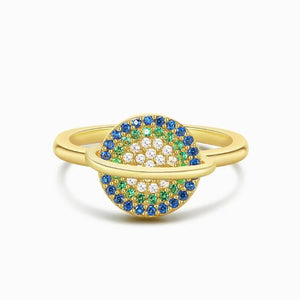 To My Daughter Rotating Planet Spinning Anxiety Adjustable Ring