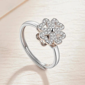 Four Leaf Clover Rotating Ring