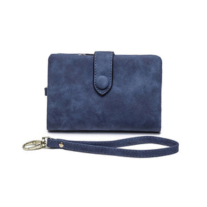 Small Trifold Leather Wallet For Women