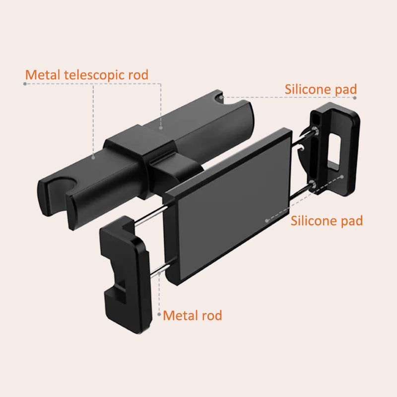 Stretchable Car Headrest Tablet Mount Holder