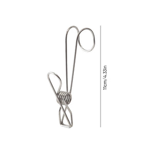 Stainless Steel Clothes Pins Hook Clip (1SET/10PCS)