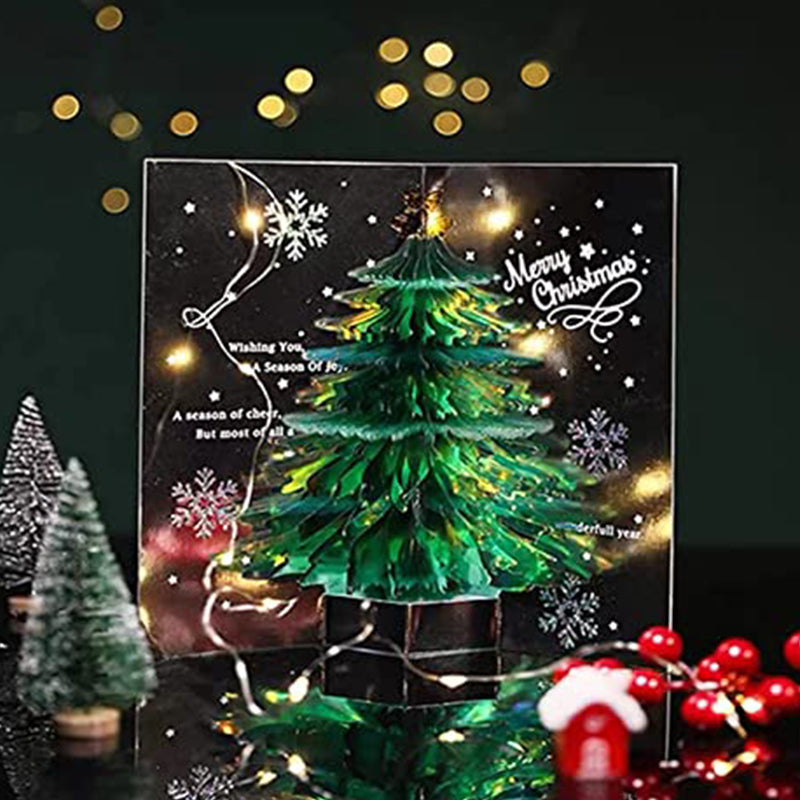 3D Christmas Tree Greeting Pop Up Card