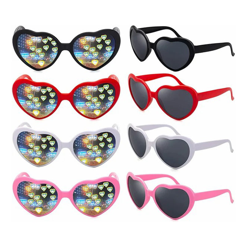 Heart-Shaped Lights Become Love Special Effects Glasses