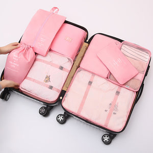 8 Pieces Portable Luggage Packing Set