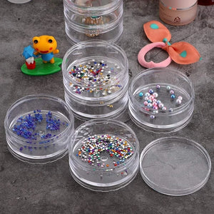 5 Connected Transparent Sealed Bottles