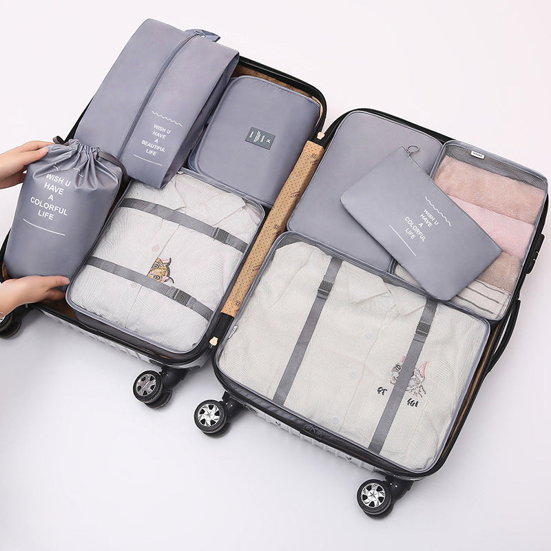 8 Pieces Portable Luggage Packing Set