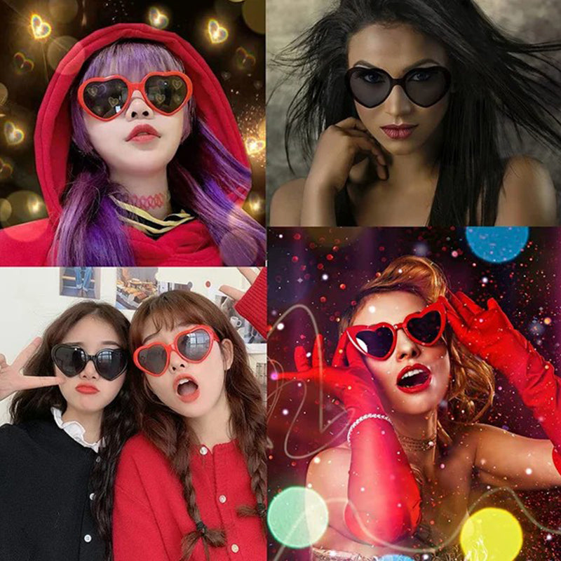 Heart-Shaped Lights Become Love Special Effects Glasses