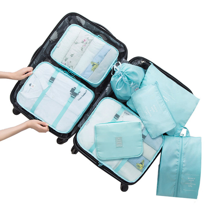 8 Pieces Portable Luggage Packing Set