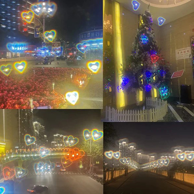 Heart-Shaped Lights Become Love Special Effects Glasses