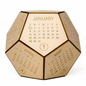 Wooden Desk DIY Calendar 2023