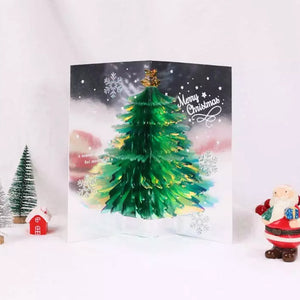 3D Christmas Tree Greeting Pop Up Card