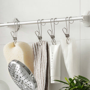 Stainless Steel Clothes Pins Hook Clip (1SET/10PCS)