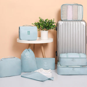 8 Pieces Portable Luggage Packing Set