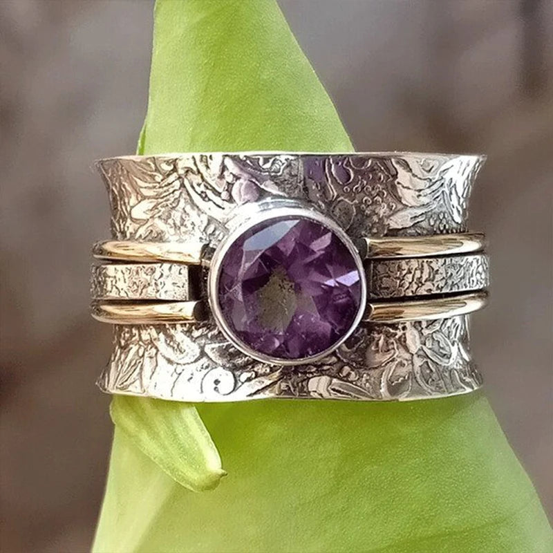 Bohemian Crystal Meditation Ring