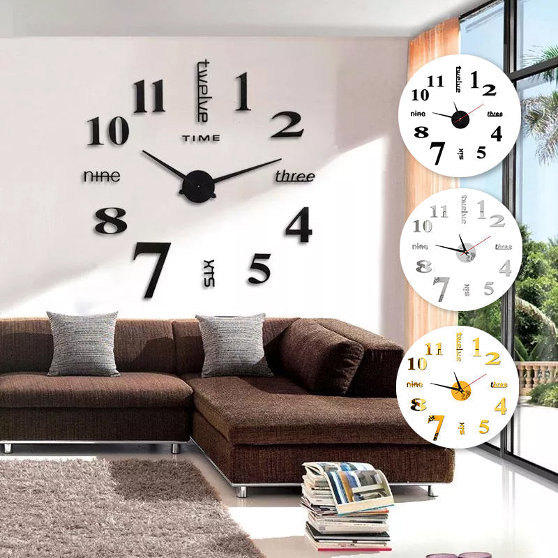 DIY Modern Die-Free Wall Clock