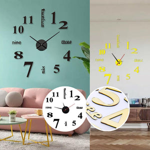 DIY Modern Die-Free Wall Clock