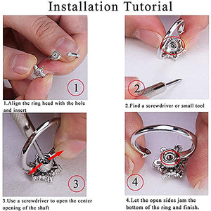 To My Daughter Rotating Planet Spinning Anxiety Adjustable Ring