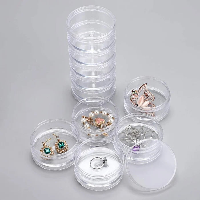 5 Connected Transparent Sealed Bottles