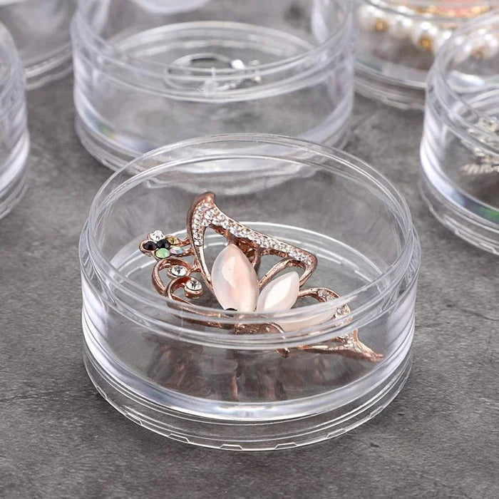 5 Connected Transparent Sealed Bottles
