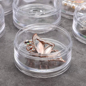 5 Connected Transparent Sealed Bottles
