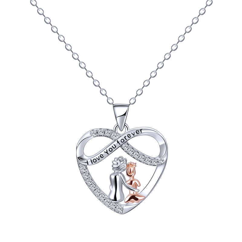 Love You Forever Heart Necklace