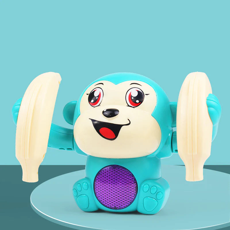 Early Infant Electric Flip And Head Monkey Toy